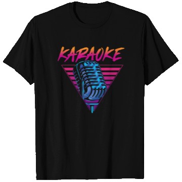 Discover Karaoke Singer Retro 80s 90s T Shirts