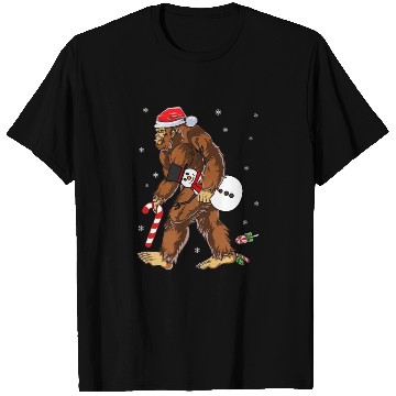 Discover Bigfoot Christmas Funny Winter Boys Men Sasquatch T Shirts