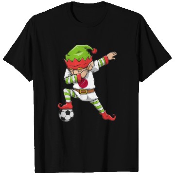 Discover Soccer Boy Dabbing Elf Squad Christmas Jersey T Shirts