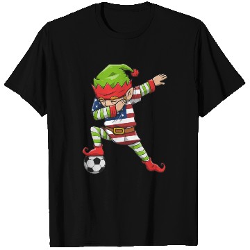 Discover Soccer Boy Dabbing Elf Squad Christmas Jersey T Shirts