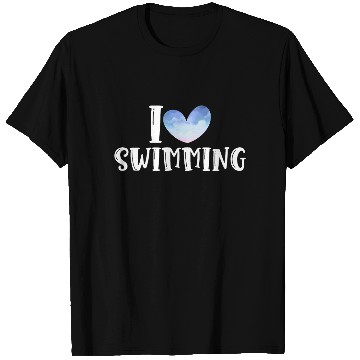 Discover I Love Swimming Swimmer Swim T Shirts