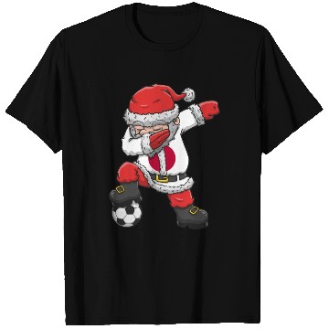 Discover Soccer Boy Dabbing Santa Christmas Jersey Japan T Shirts