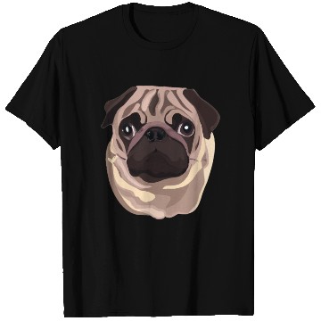 Discover Beautiful Pug Illustration : Dog Art T Shirts