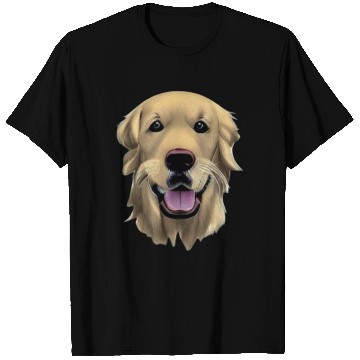 Discover Beautiful Golden Retriever Illustration T Shirts