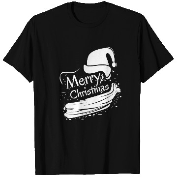 Discover Merry christmas typography T Shirts