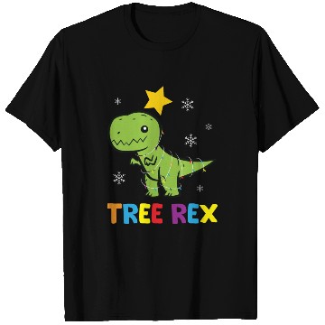 Discover T-Rex - Tree Rex light chain star snowflake colorf T Shirts