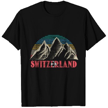 Discover Switzerland Alps Flag Gift Idea T Shirts
