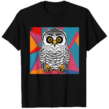 Discover Pop Art Snowy Owl T Shirts