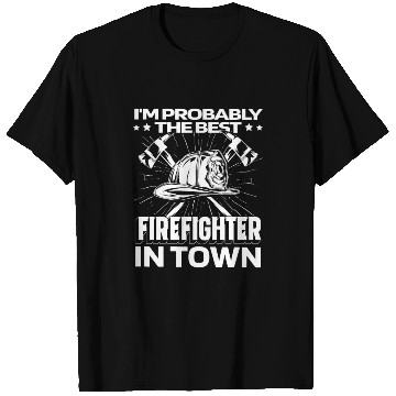 Discover Firefighter Thin Red Line Helmet T Shirts