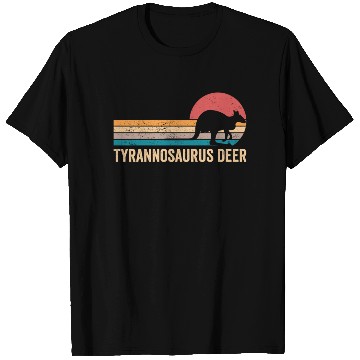 Discover Funny Kangaroo Tyrannosaurus Deer Retro T Shirts