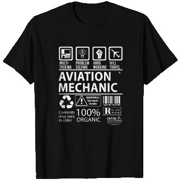 Discover Aviation Mechanic T Shirts - Multitasking Job Gift