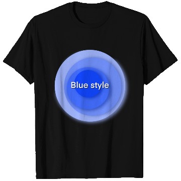 Discover Blue style circle combines T Shirts
