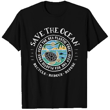 Discover Save The Ocean Keep The Sea Plastic Free Turtle T Shirts