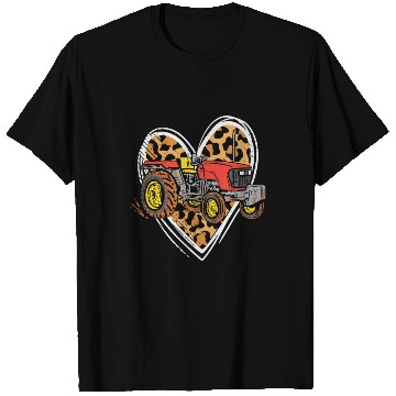 Discover Tractors Love Harvester Driver Farmer Farm Leopard T Shirts