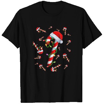 Discover Candy Cane Merry and Bright Red and White Candy T Shirts