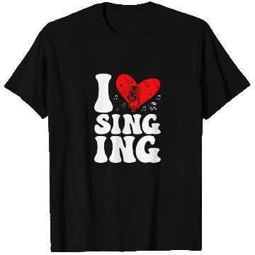 Discover I Love Singing Karaoke Singer Voice Coach T Shirts