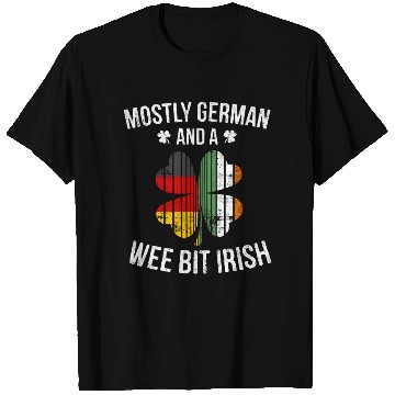 Discover German Wee Bit Irish Germany Patrick Day T Shirts