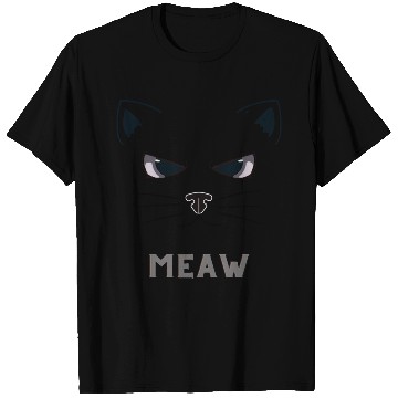 Discover Illustration Cat Cute Face T Shirts 4