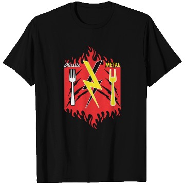 Discover Rock Sign Fork Metal Kid Music Lover Rocker T Shirts