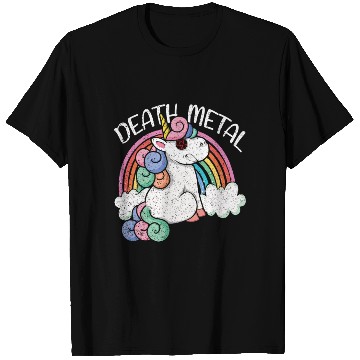 Discover Rainbow Unicorn Satan Love Metal Music Heavy Rock T Shirts