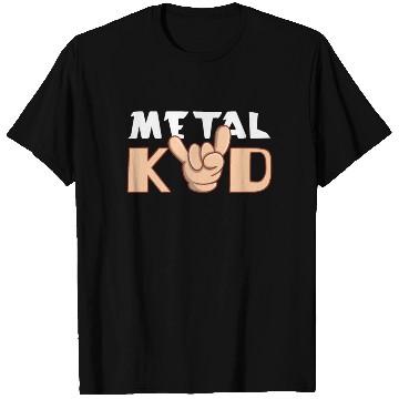 Discover Rock Sign Rocker Hand Metal Kid Music Lover T Shirts