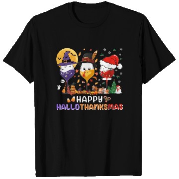 Discover Hallothanksmas Halloween Thanksgiving Christmas T Shirts