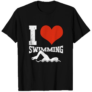 Discover I Love Swimming Swimmer Swim T Shirts