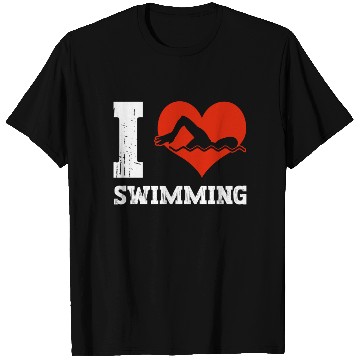 Discover I Love Swimming Swimmer Swim T Shirts