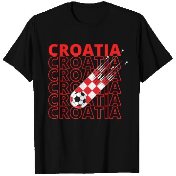 Discover World Croatia Soccer Vintage T Shirts