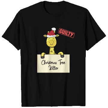 Discover Giraffe christmas funny prison T Shirts