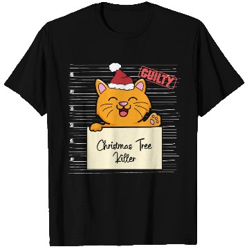 Discover Cat christmas funny prison T Shirts