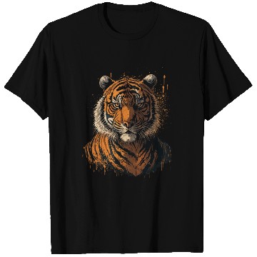 Discover Tiger Portrait T Shirts
