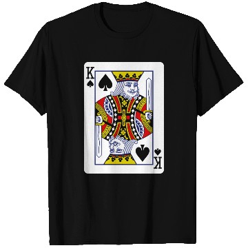 Discover King Of Spades Playing Card T Shirts