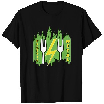 Discover Rock Sign Funny Fork Metal Kid Music Lover Rocker T Shirts