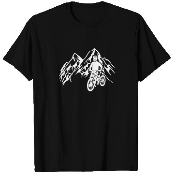 Discover Mountain bike mountains cycling downhill T Shirts