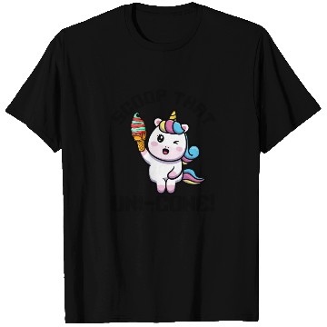 Discover Rainbow Cute Unicorn Ice Cream Lover Mythical T Shirts