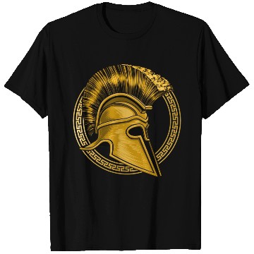 Discover Gold Gladiator Sparta Greek Gym Workout T Shirts