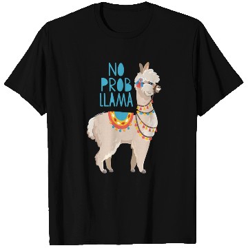 Discover no probllama funny lama comic no problem cute T Shirts