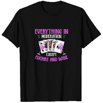 Discover Card Game Wine Euchre Tournament Design for a T Shirts