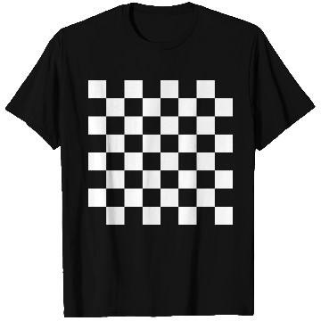 Discover white chess stencil T Shirts
