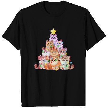 Discover Cats tangled in Christmas Lights - Cat Christmas T Shirts
