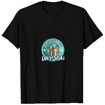 Discover Diversity not Division Peace Love Inclusionn Human T Shirts