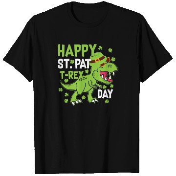 Discover Happy St. Pat Trex Day Dinosaur St. Patrick's Day T Shirts