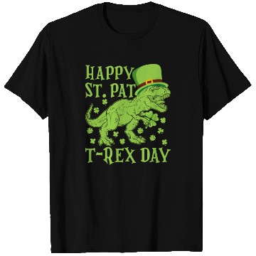 Discover Happy St Pat Trex Day Dino St Patricks Day Toddler T Shirts