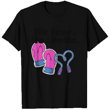 Discover pink boxing gloves - No Fear No limits T Shirts