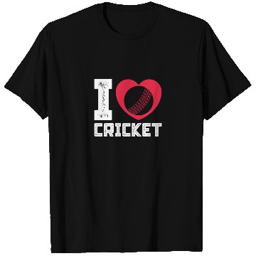 Discover I Love Heart Cricket T Shirts