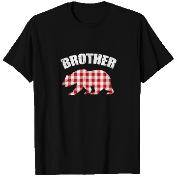 Discover Brother Birthday Plaid Bear T Shirts