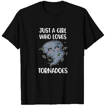 Discover Girl Loves Tornadoes Funny Meteorology Gift T Shirts