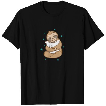 Discover Sloth with Pillow Nature lazy T Shirts