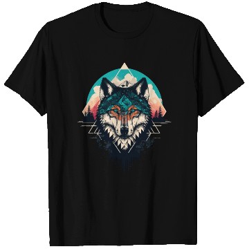 Discover Geometric Wolf T Shirts